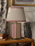 Joules Helmingham claw foot table lamp bright red, imported from the UK
