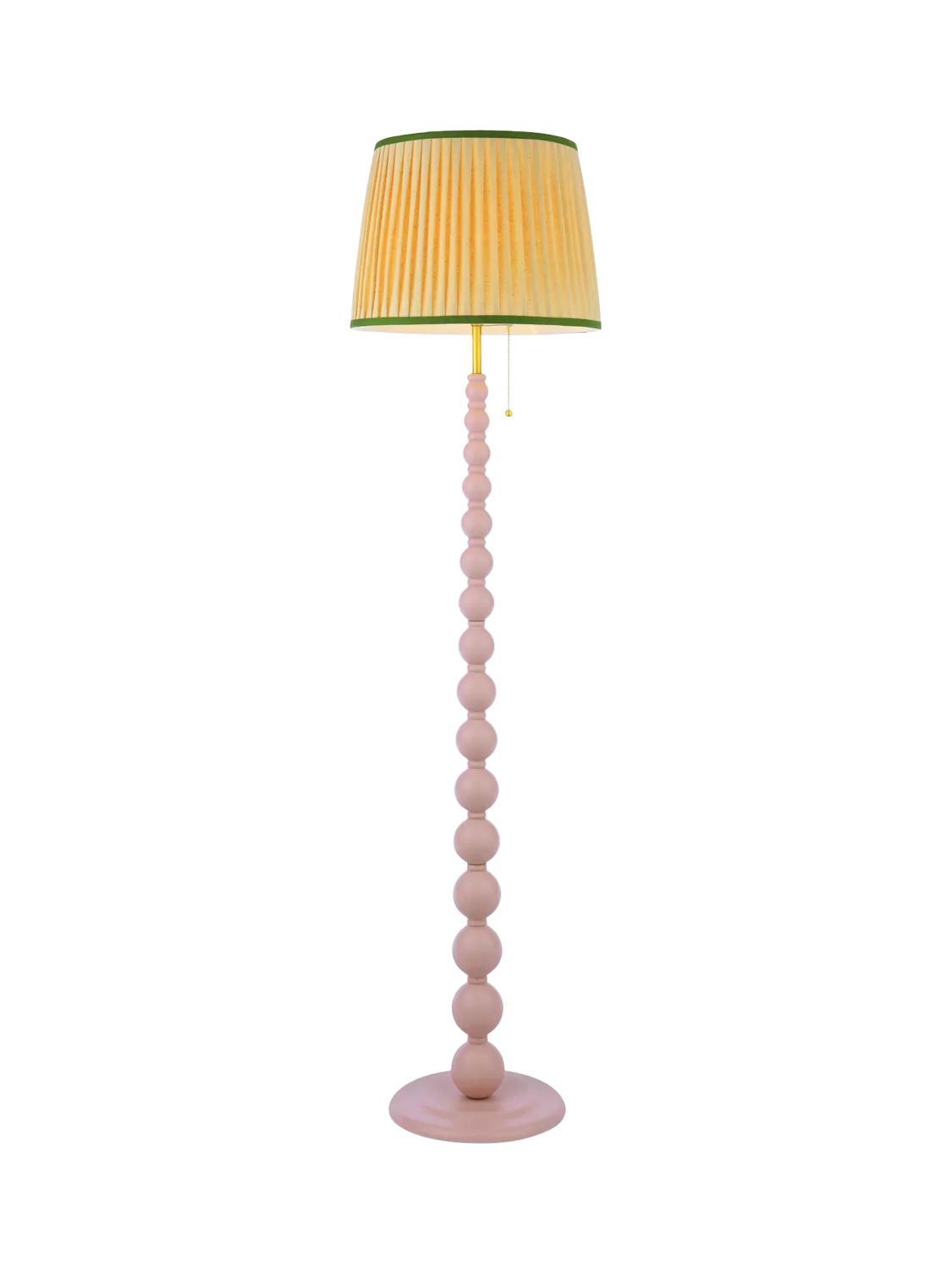 Joules Harewood floor lamp light pink pleated shade - British product