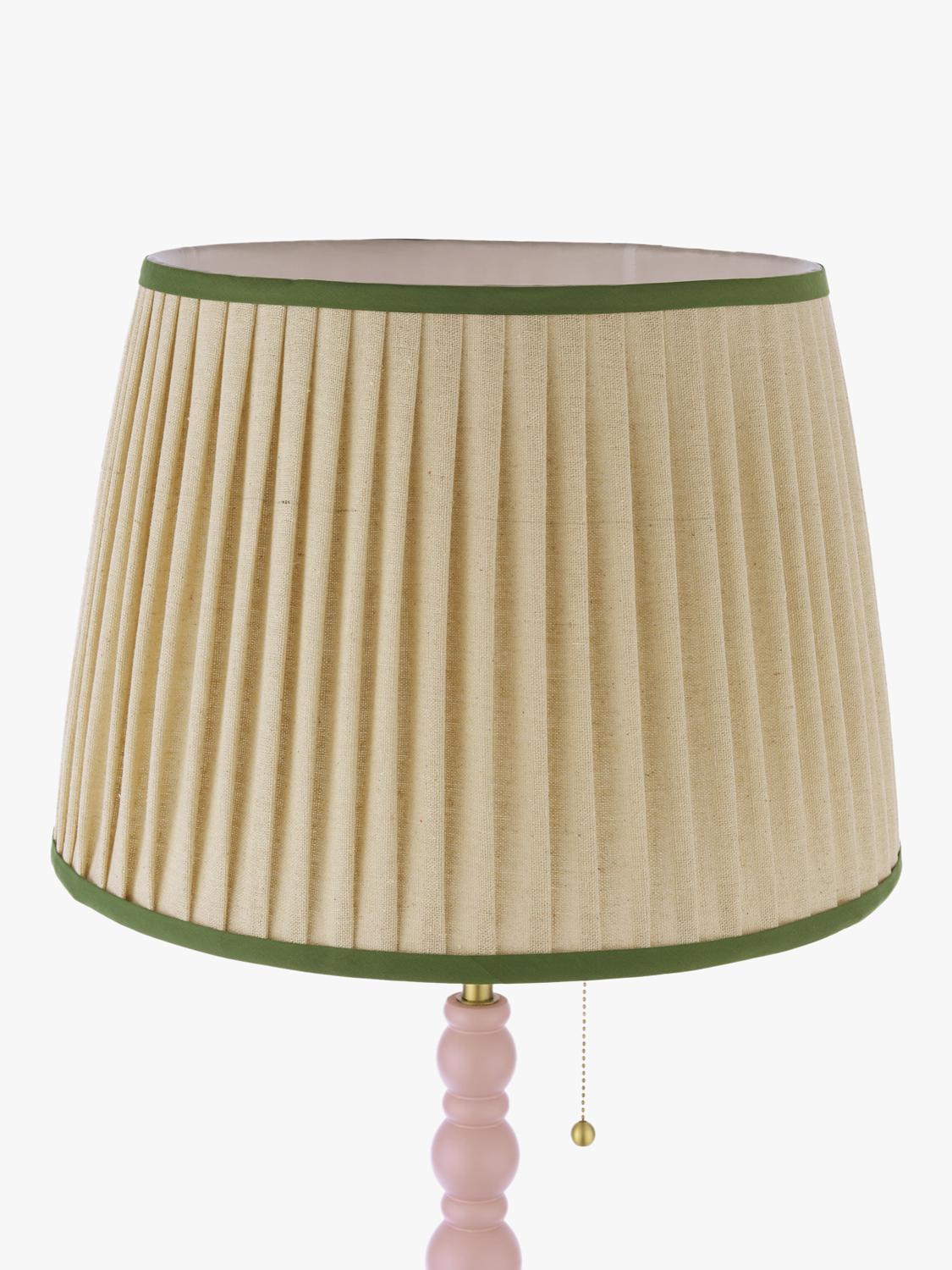 Joules Harewood floor lamp light pink pleated shade - British product