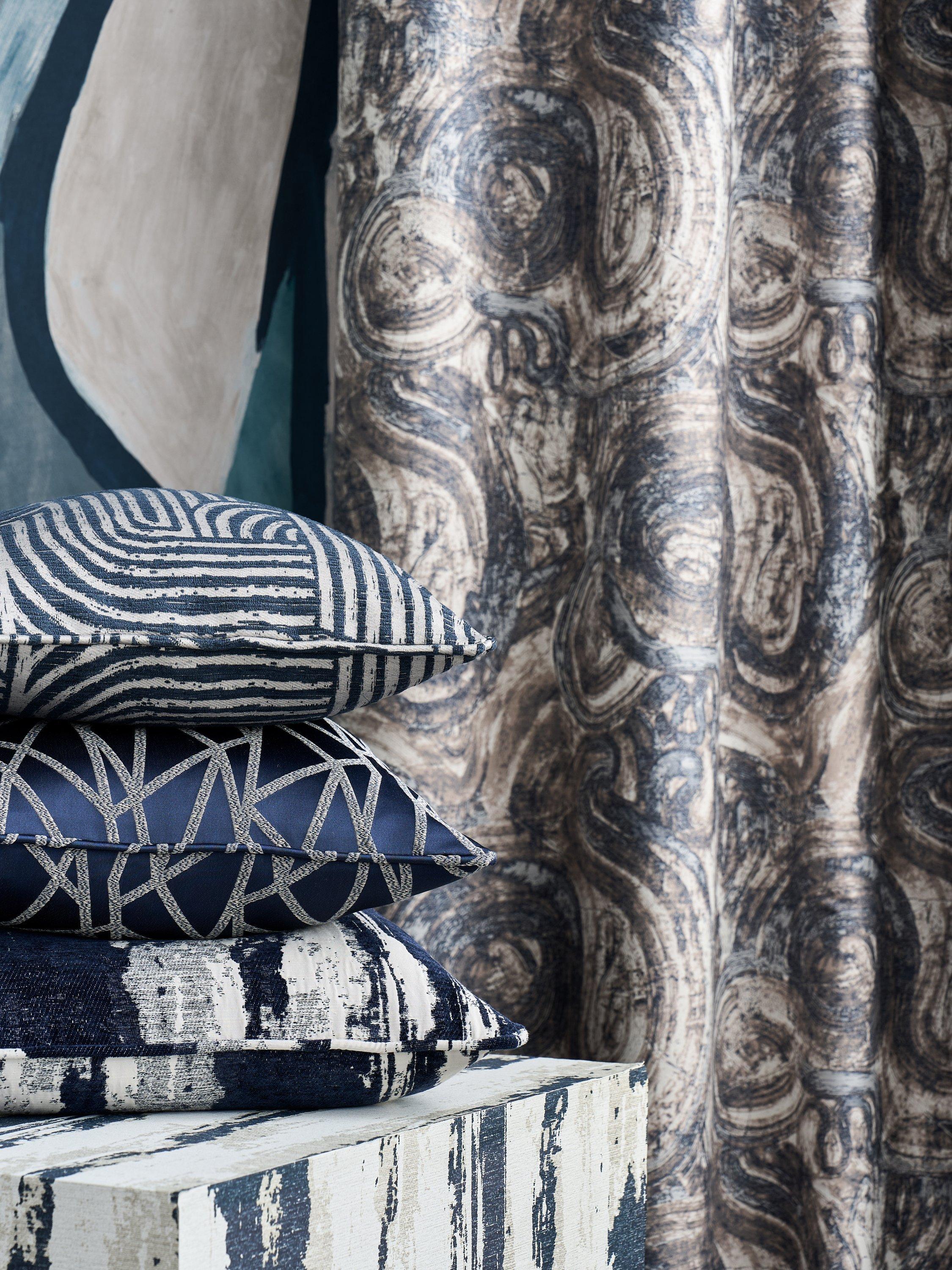 Clarke & Clarke Hatoum jacquard furnishing fabric - British product