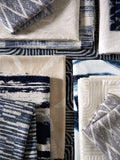 Clarke & Clarke Juno Jacquard furnishing fabric, abstract geometric pattern (British brand)