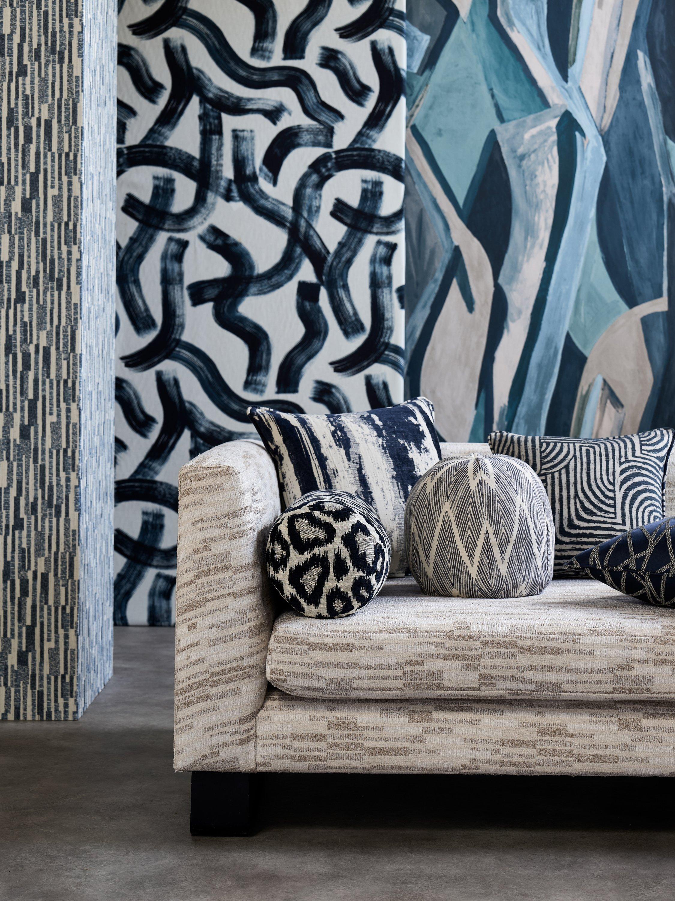 Clarke & Clarke Ortega woven chenille furnishing fabric - British product