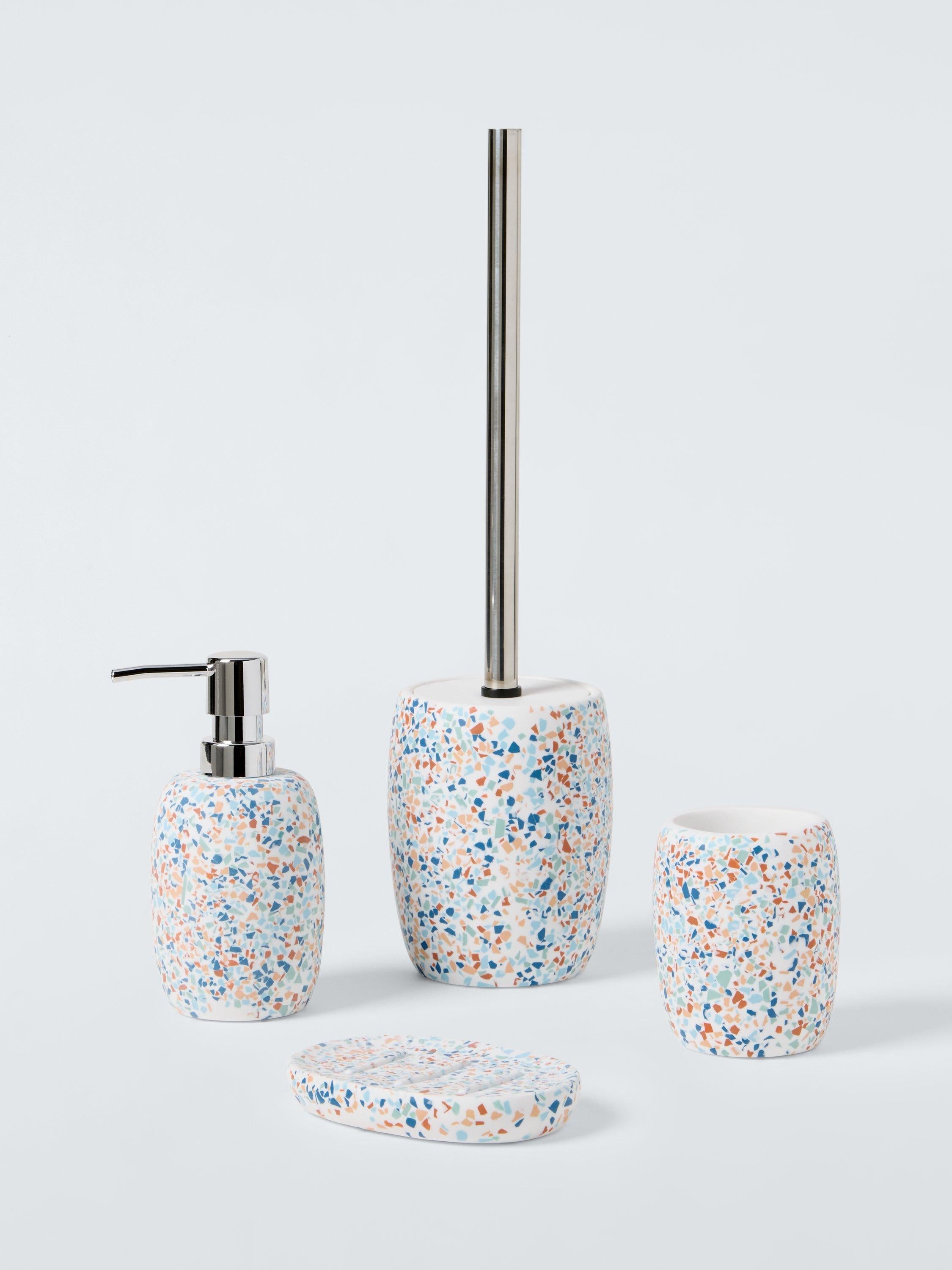 John Lewis terrazzo bathroom tumbler multi 150ml - British product