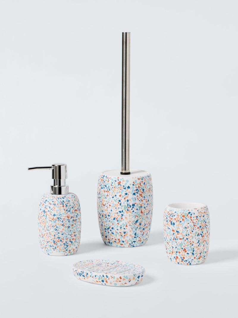 John Lewis terrazzo bathroom tumbler multi 150ml - British product