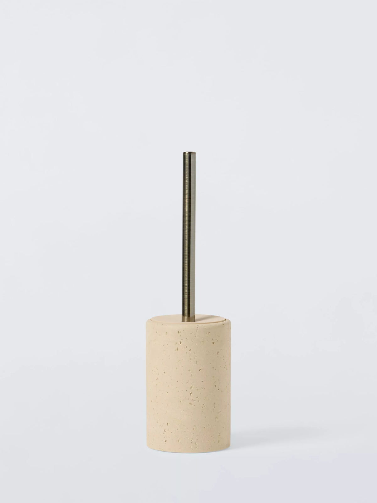 John Lewis stone effect toilet brush natural finish, UK version