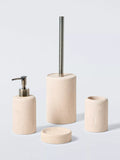 John Lewis stone effect toilet brush natural finish, UK version