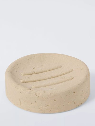 John Lewis John Lewis Stone Effect Soap Dish, Natural- Buy online at McGrocer