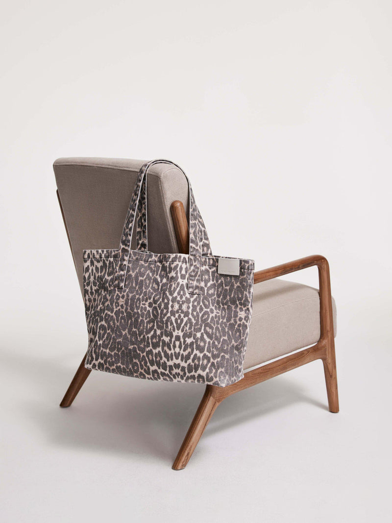 Mint Velvet leopard print denim tote bag - British product