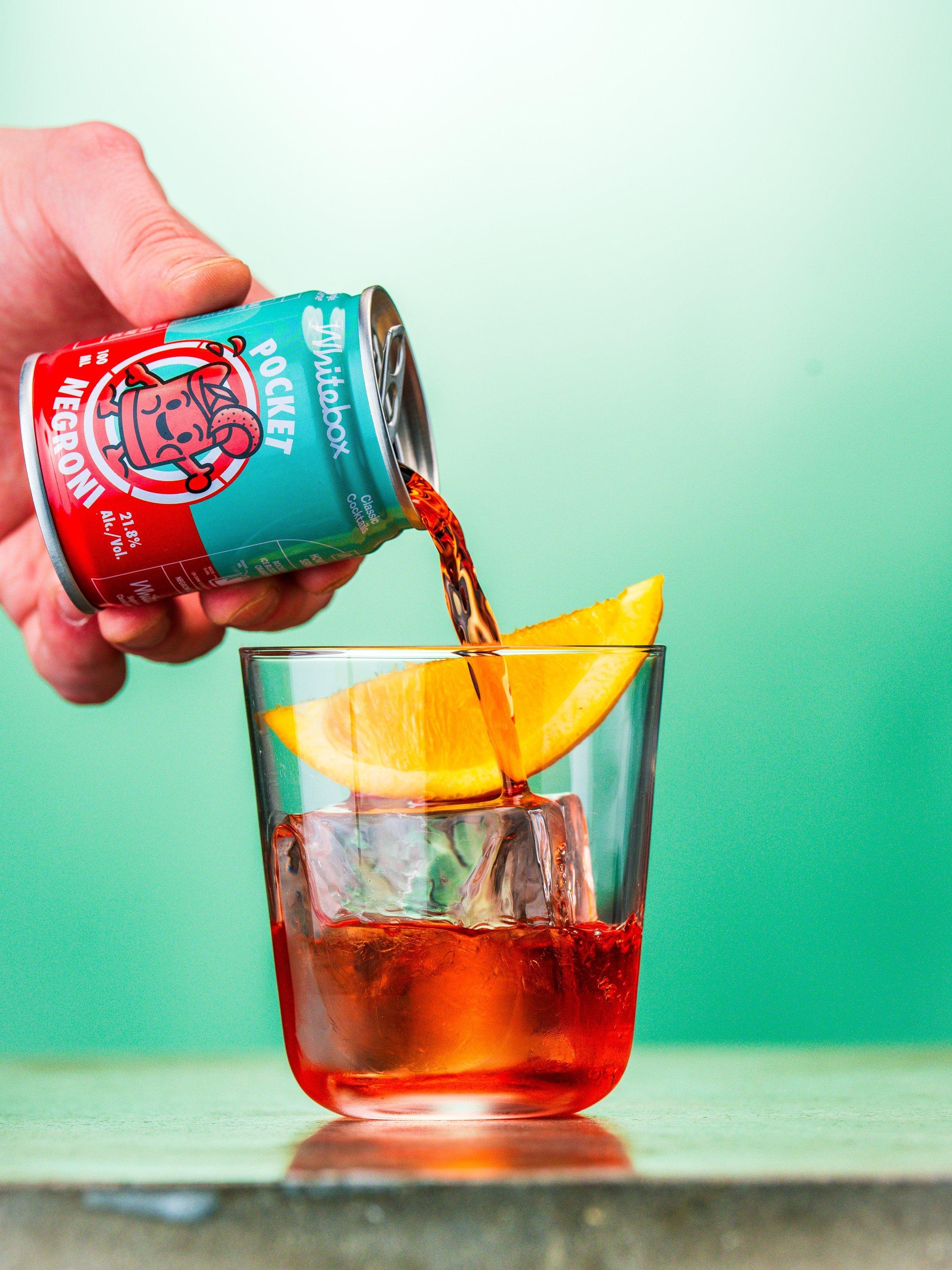 Whitebox Cocktails Pocket Negroni cocktail 10cl, imported from the UK