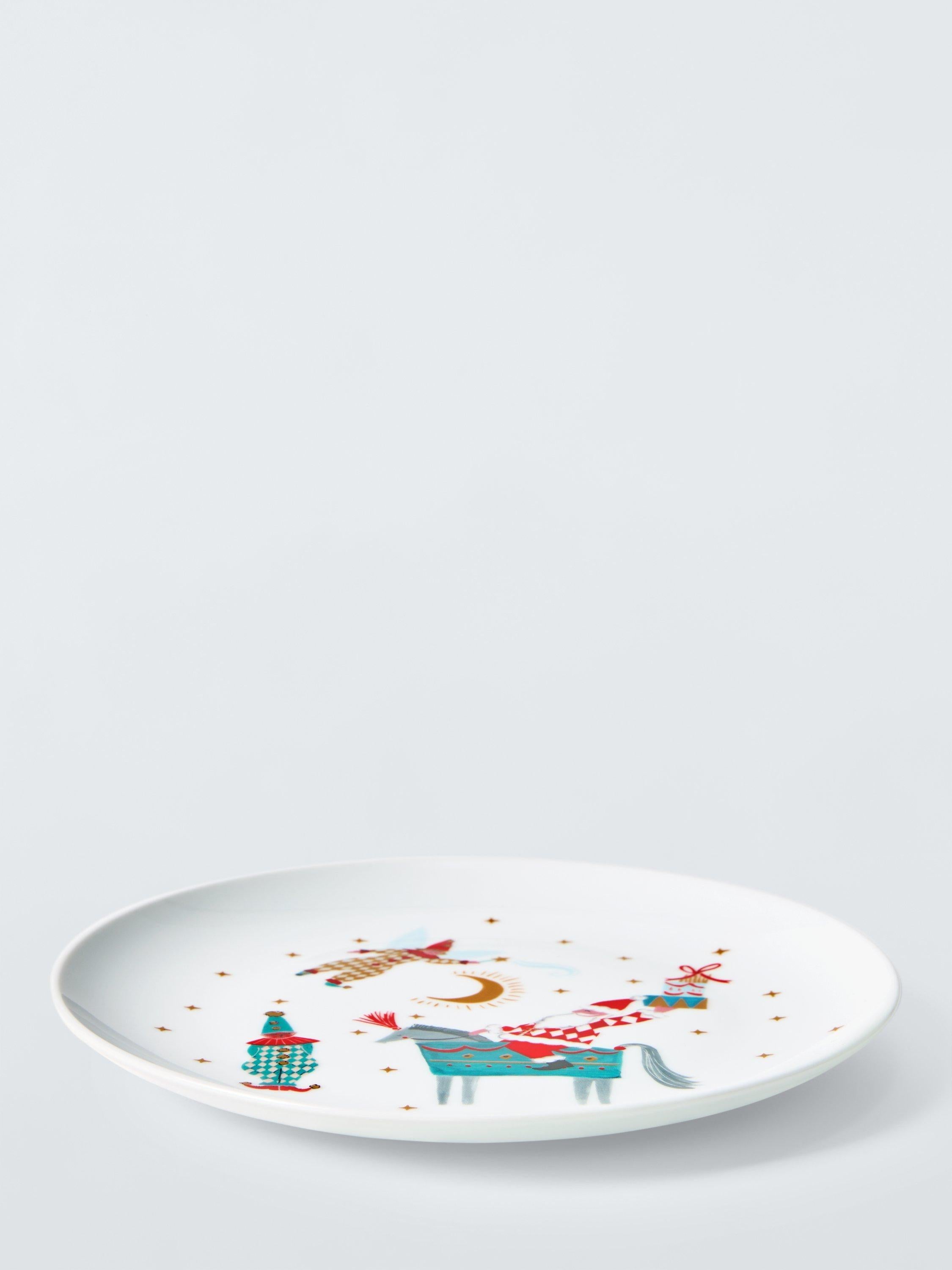 John Lewis Kids' Christmas Jester Elf Porcelain Plate, 20.3cm