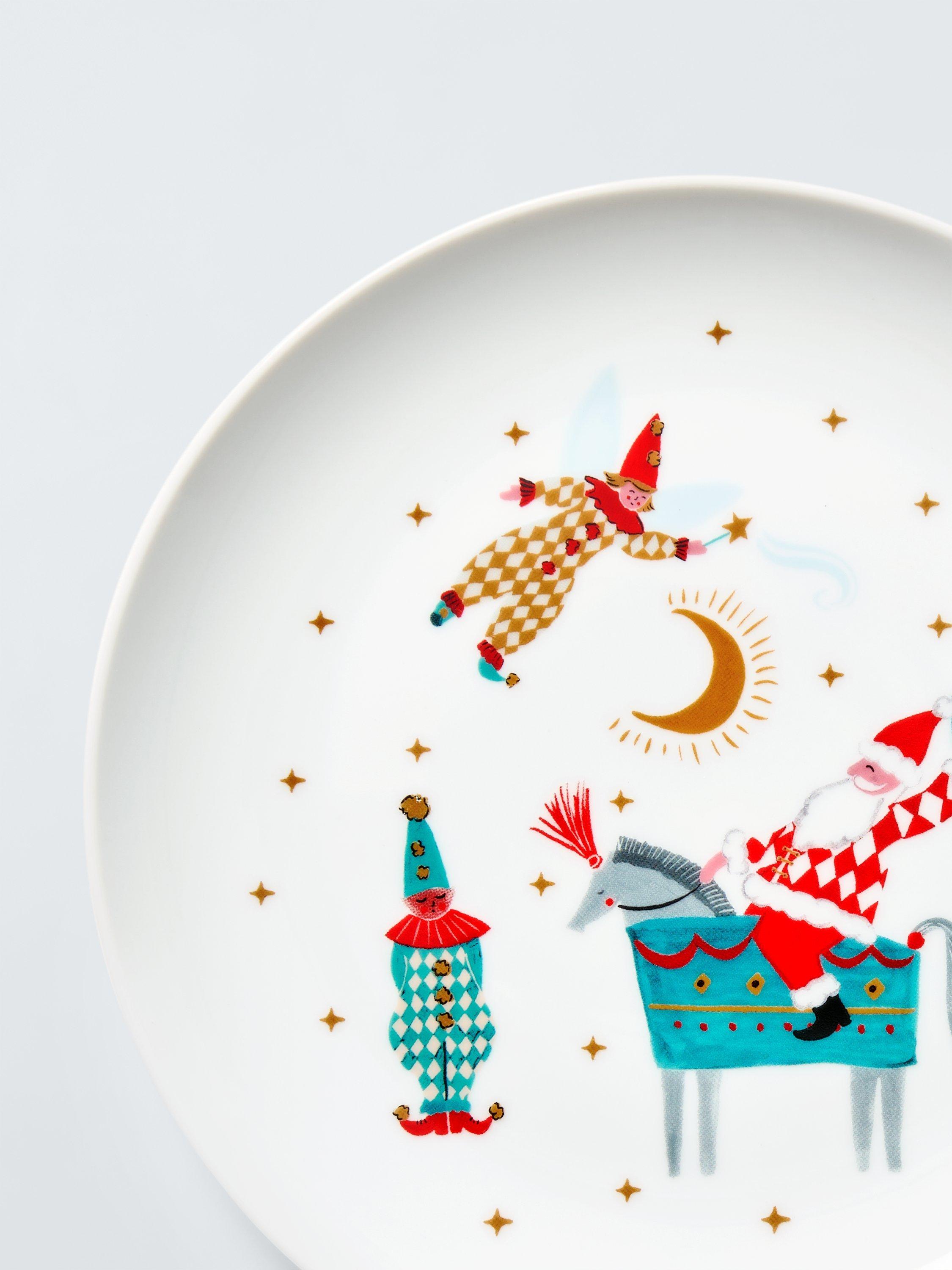 John Lewis Kids' Christmas Jester Elf Porcelain Plate, 20.3cm