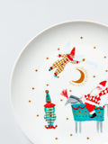 John Lewis Kids' Christmas Jester Elf Porcelain Plate, 20.3cm