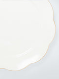 John Lewis fine china dinner plate gold rim 26.7cm, imported from the UK