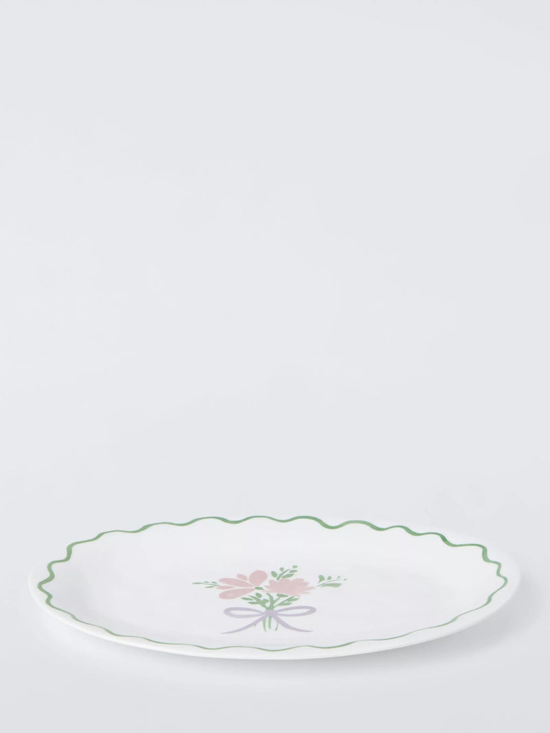 John Lewis Christmas foliage serving platter 31cm - British product
