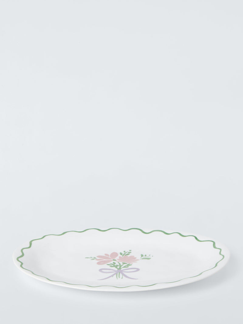 John Lewis Christmas foliage serving platter 31cm - British product