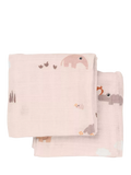 Done by Deer muslins Playground Pink pack of 2, UK version