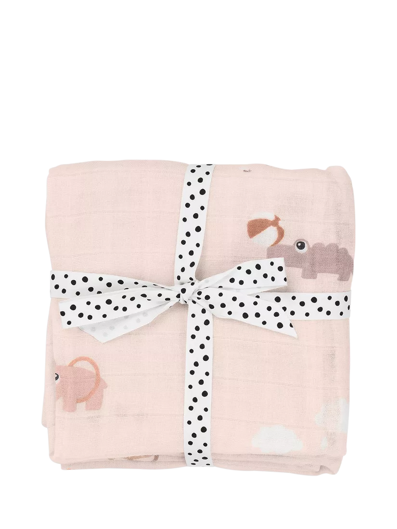 Done by Deer muslins Playground Pink pack of 2, UK version