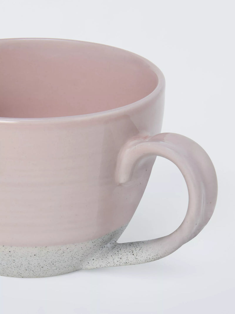 John Lewis pink stoneware mug set of 2 - British product