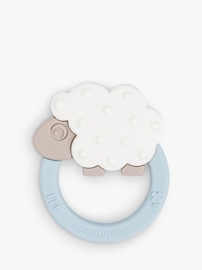 Anneau de dentition en silicone en forme de mouton avec anneau rafraîchissant