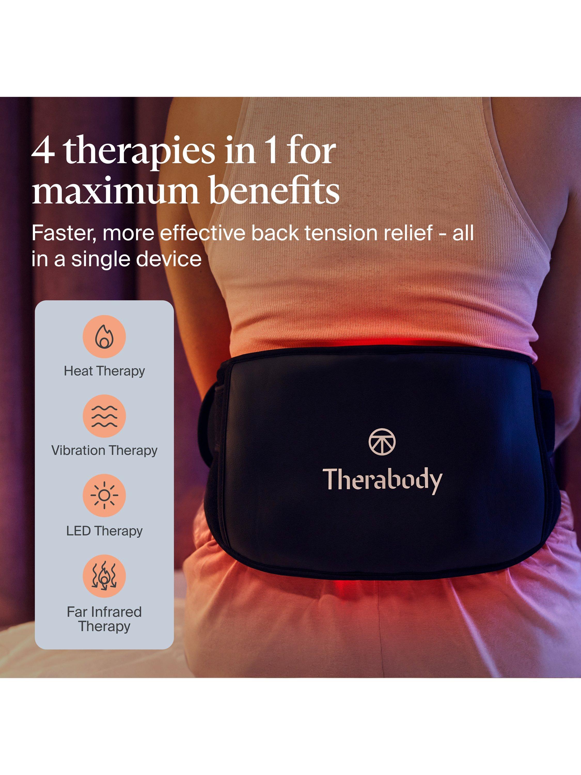 Therabody ThermBack LED back pain therapy wrap, imported from the UK