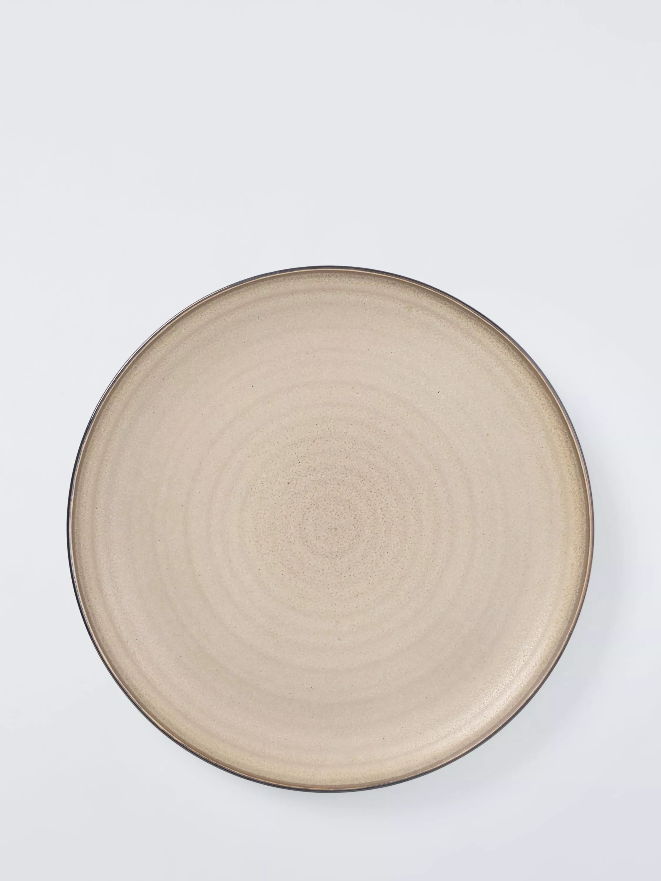 John Lewis stoneware coupe side plate, sand, 21.5cm, UK version