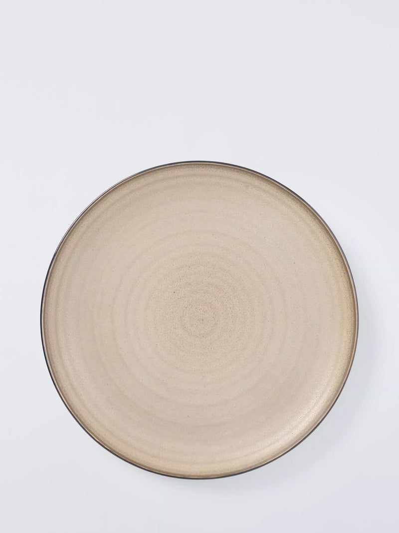 John Lewis stoneware coupe side plate, sand, 21.5cm, UK version