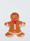 Gingerbread-Shaped Stoneware Plate 22cm