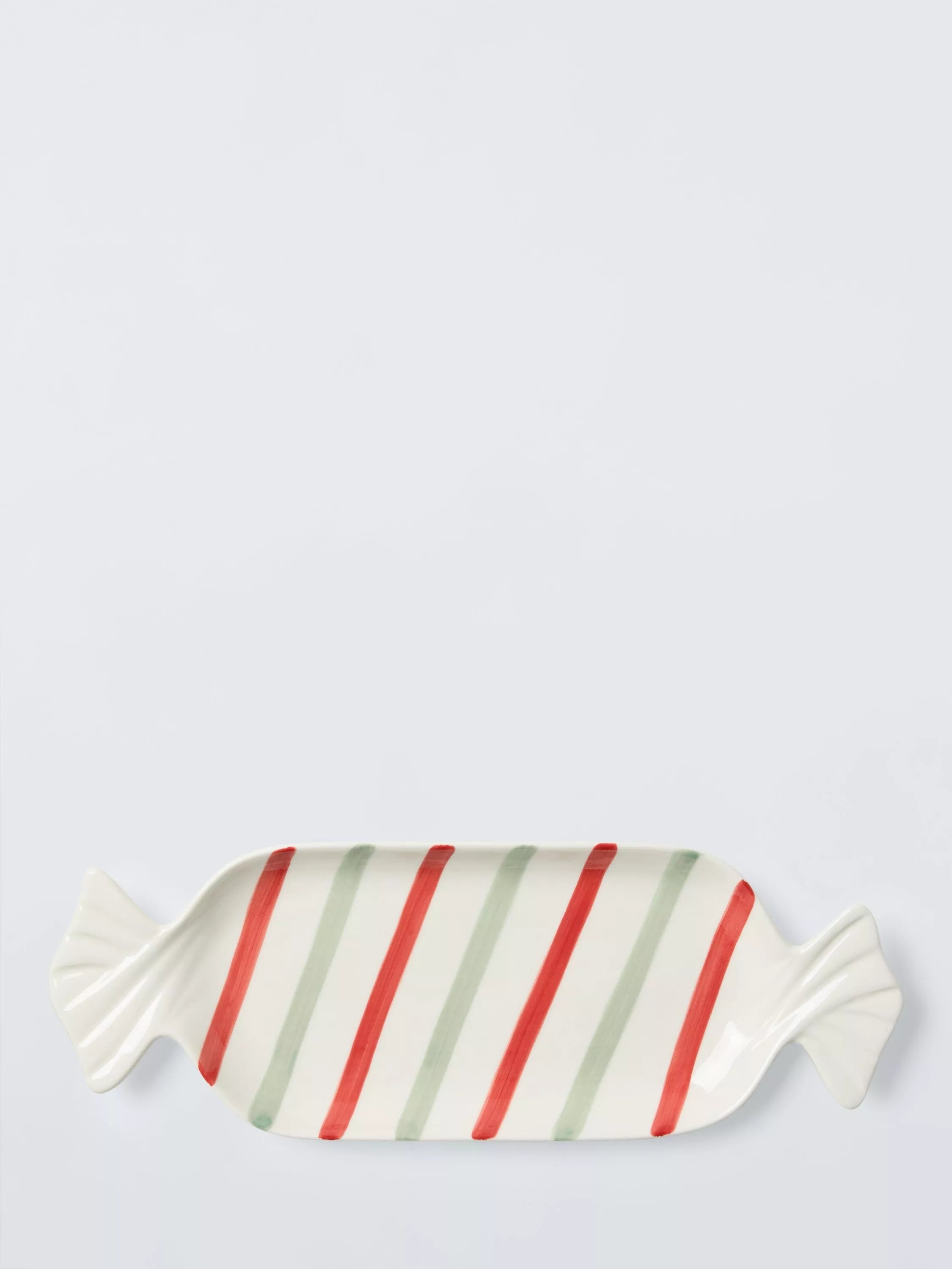 John Lewis striped stoneware sweet dish 35cm - British product