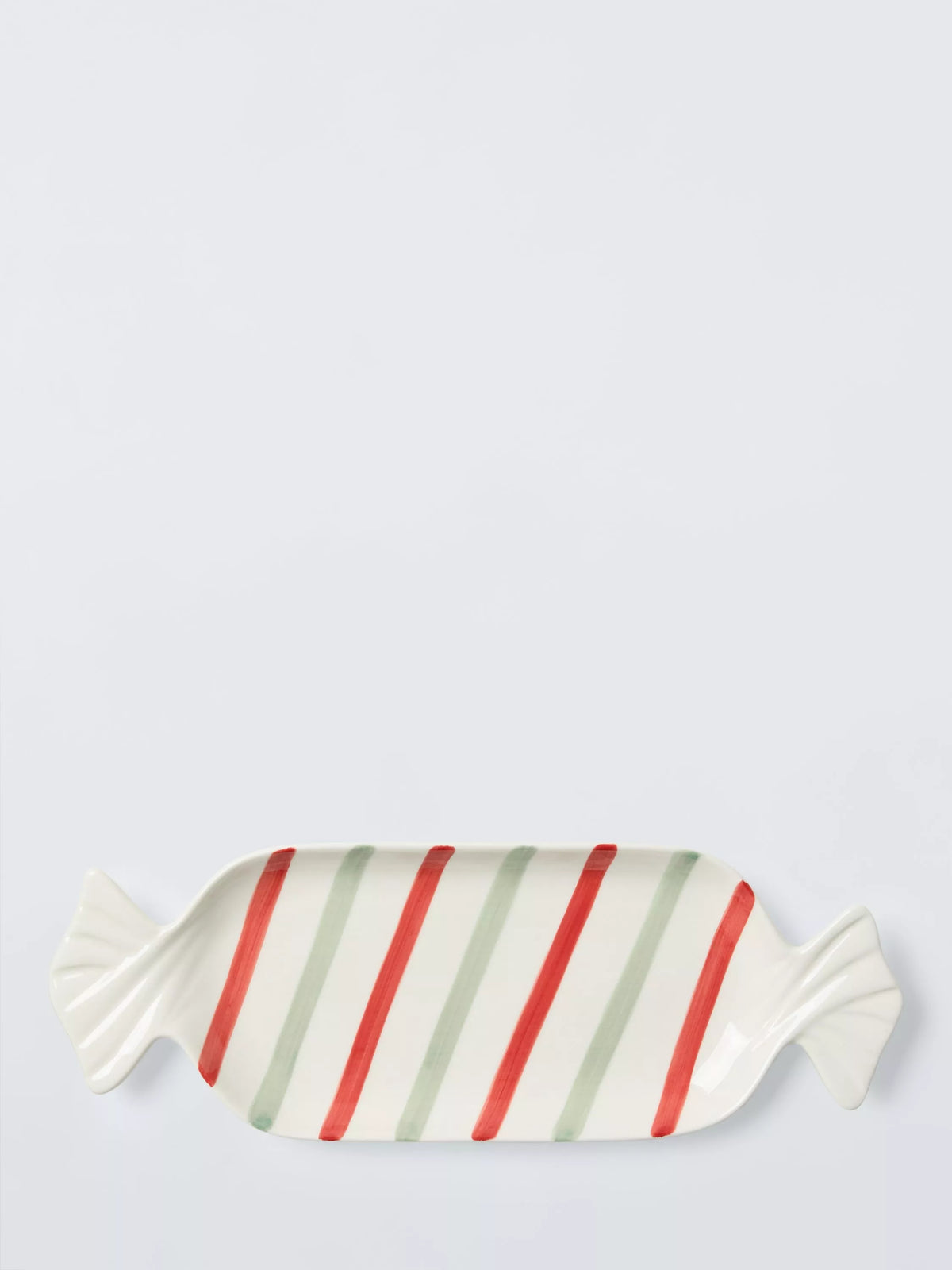 John Lewis striped stoneware sweet dish 35cm - British product