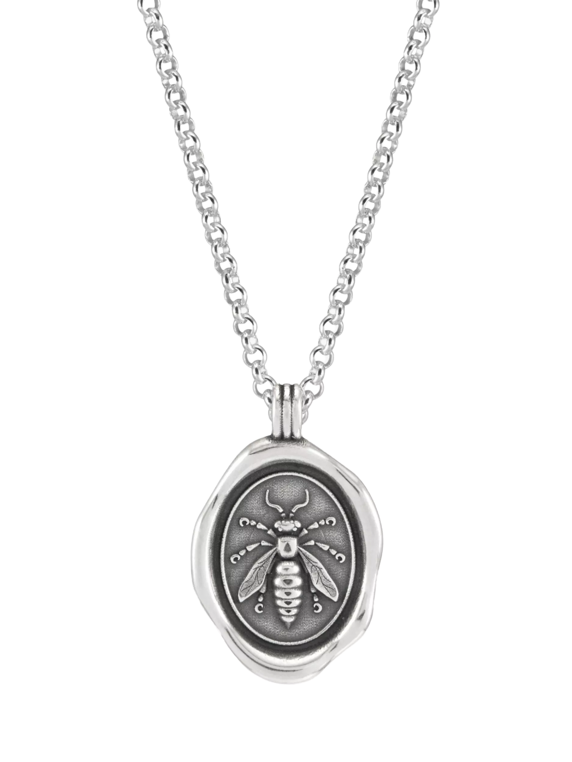 Dower & Hall silver wasp talisman necklace - British product