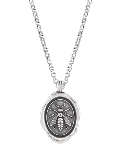 John Lewis Dower & Hall Achievement Wasp Talisman Necklace Silver- Buy online at McGrocer