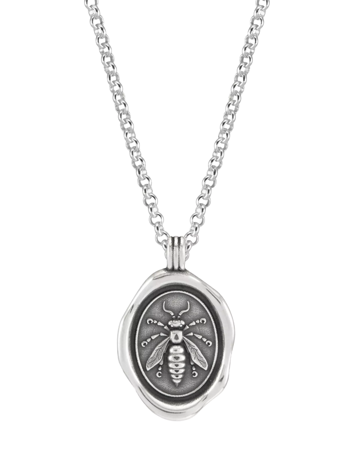 Dower & Hall silver wasp talisman necklace - British product