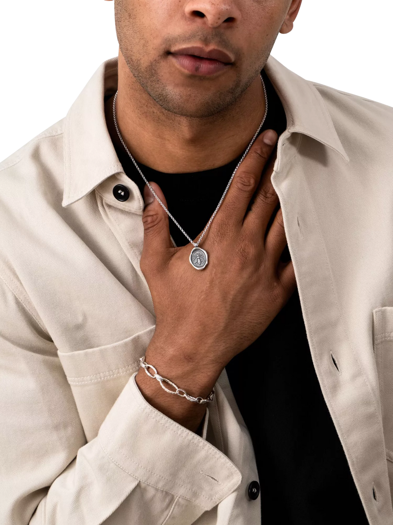 Dower & Hall silver wasp talisman necklace - British product