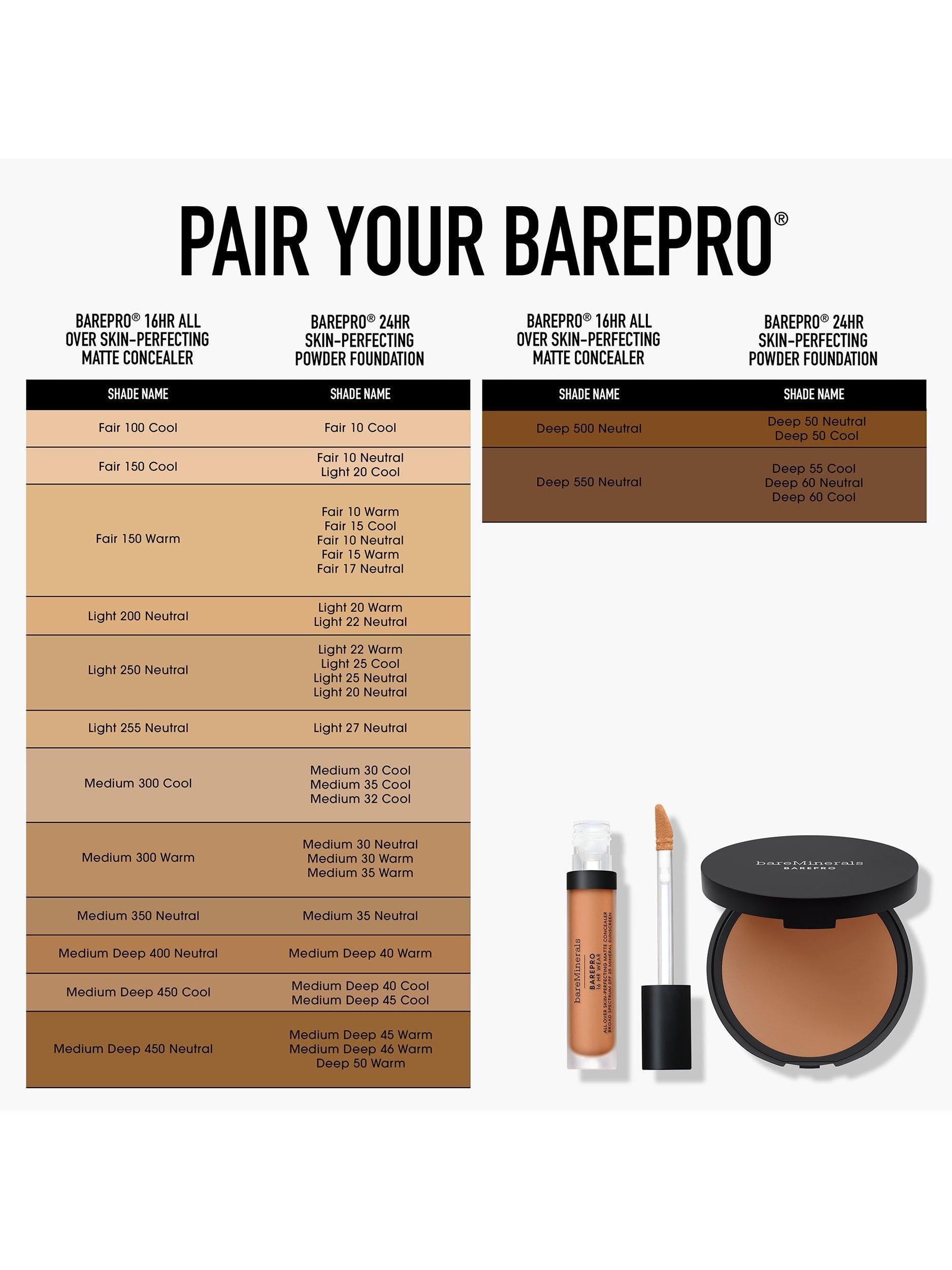 bareMinerals BAREPRO 24HR powder foundation 8g, UK version