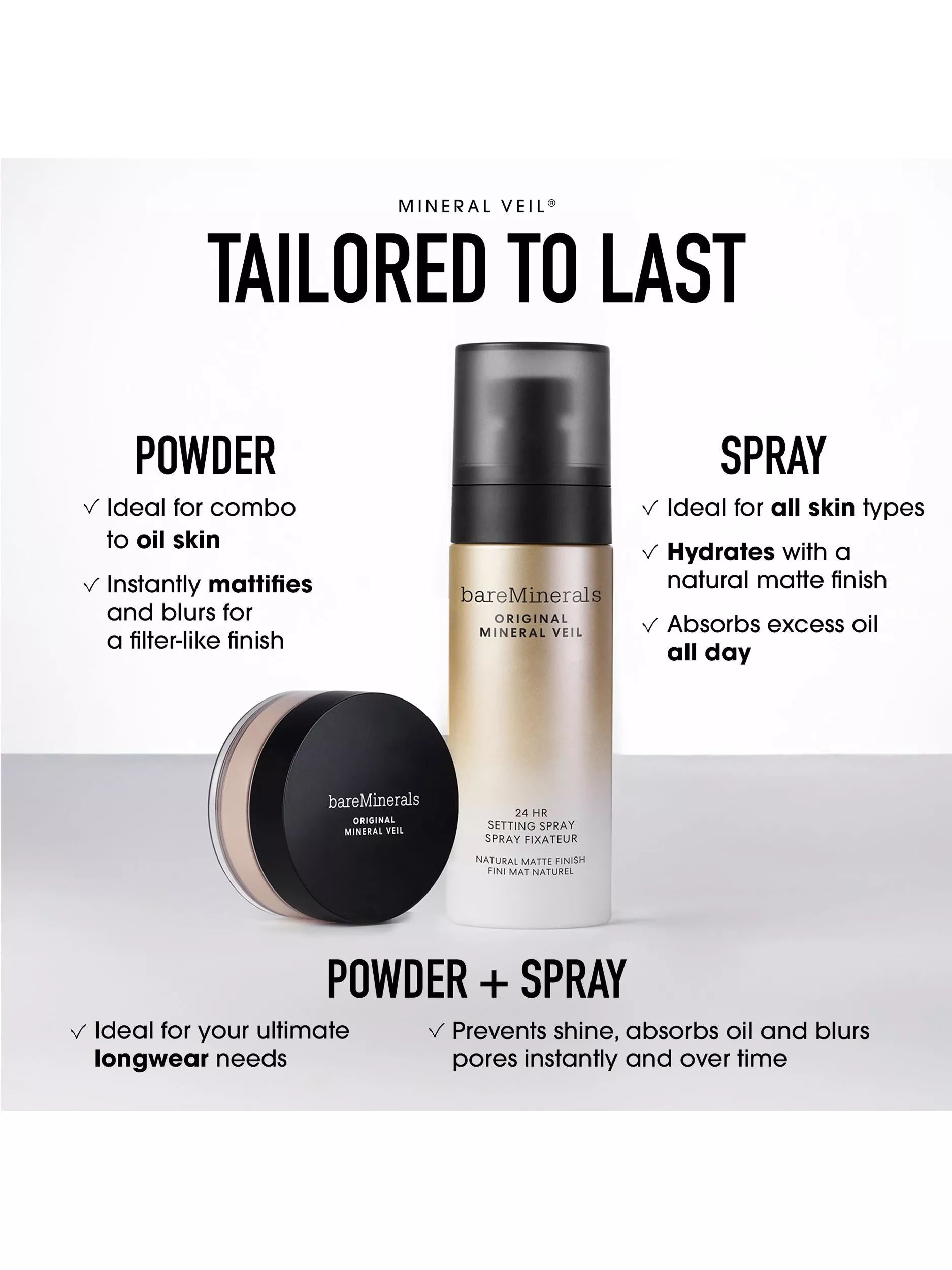 bareMinerals mineral veil setting spray 100ml, imported from the UK