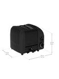 Dualit toaster Stealth Black 2 slice, imported from the UK
