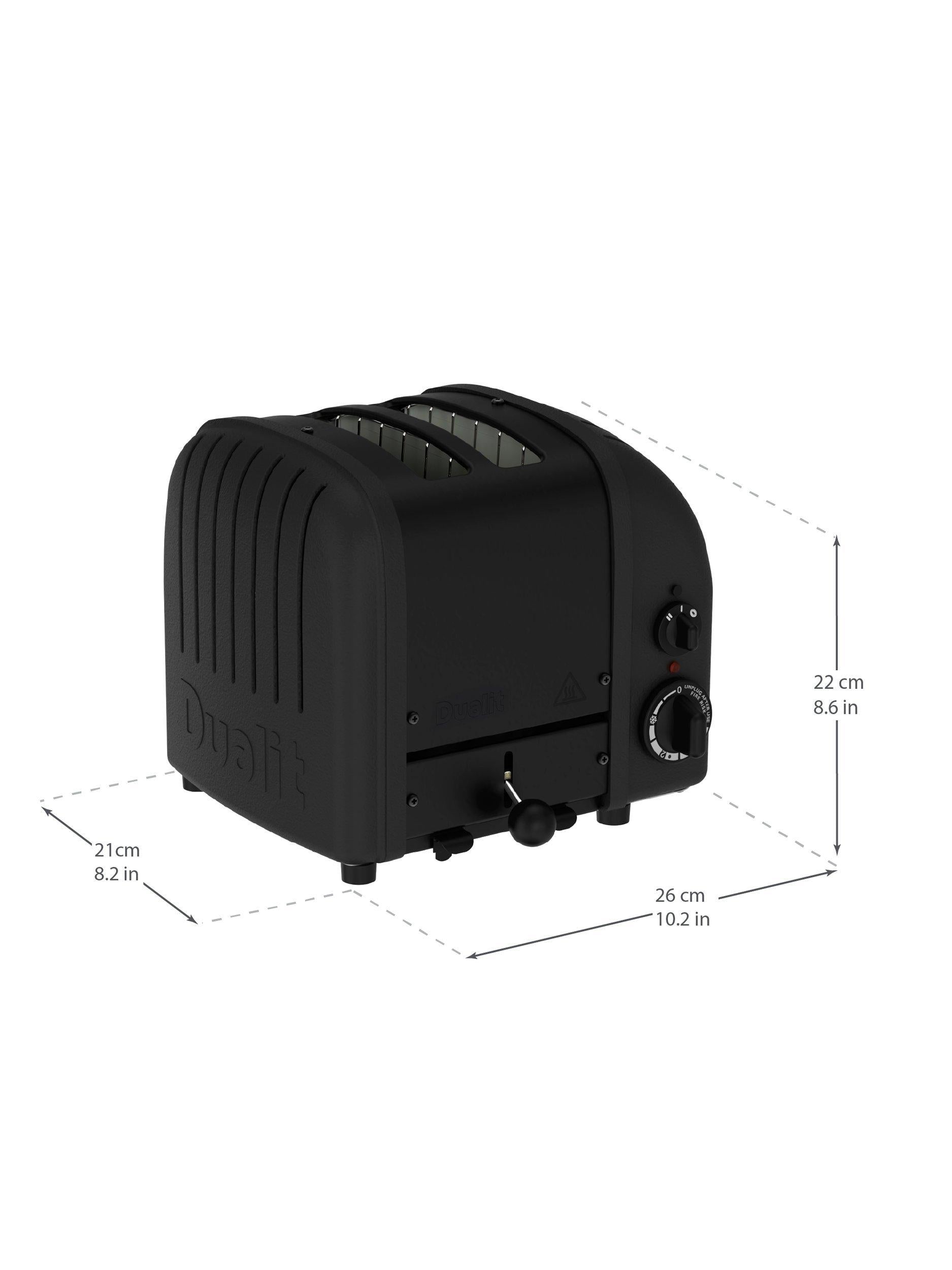 Dualit toaster Stealth Black 2 slice, imported from the UK