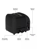 Dualit toaster Stealth Black 2 slice, imported from the UK
