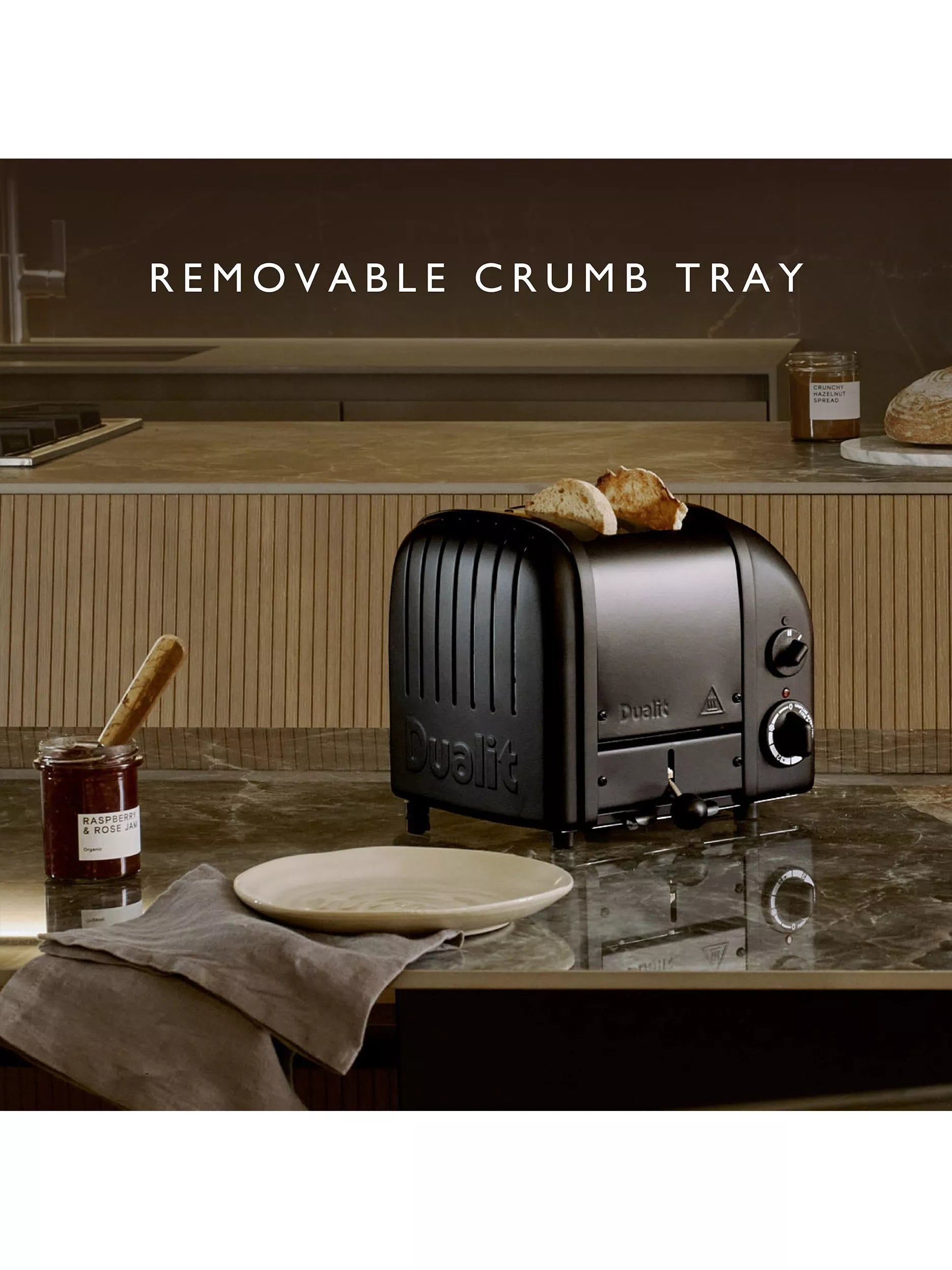 Dualit toaster Stealth Black 2 slice, imported from the UK