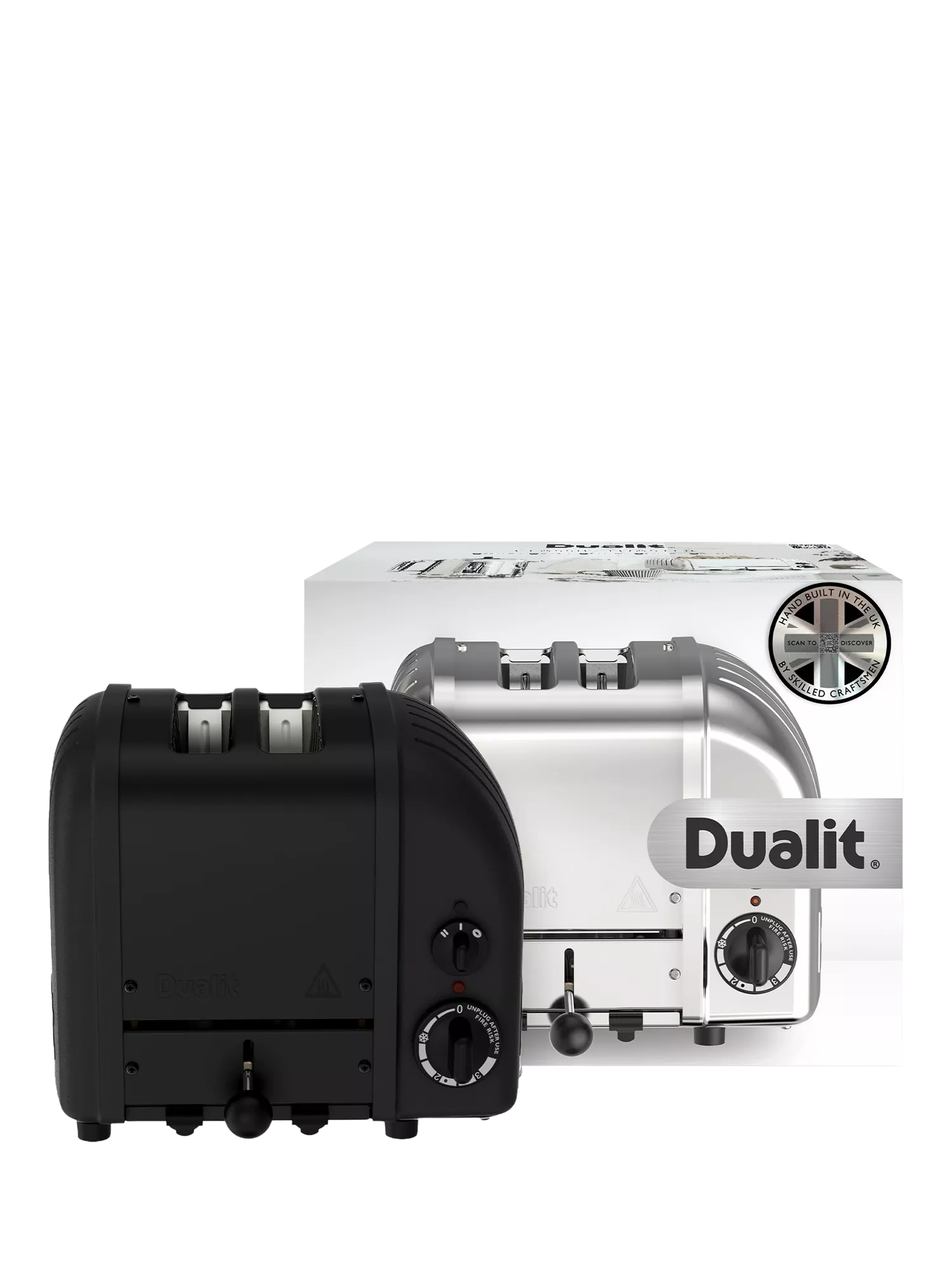 Dualit toaster Stealth Black 2 slice, imported from the UK