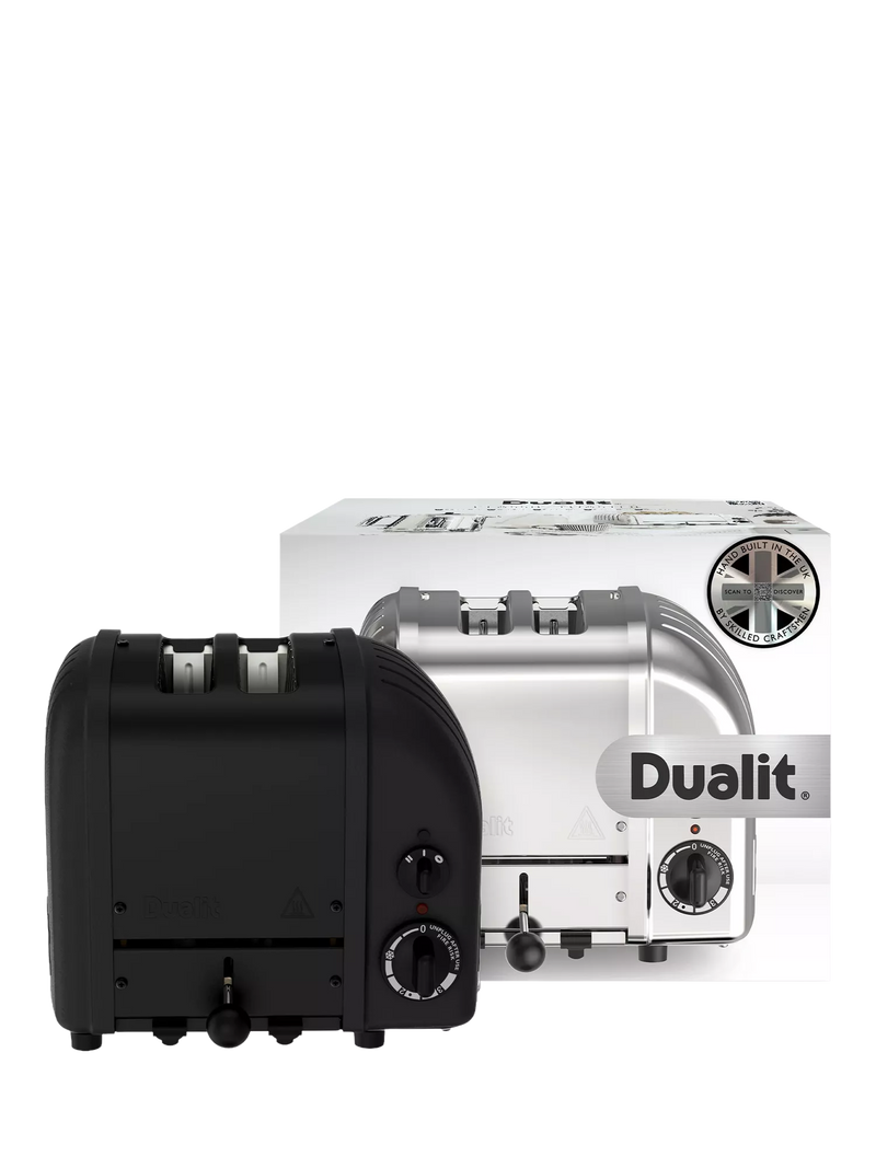 Dualit toaster Stealth Black 2 slice, imported from the UK