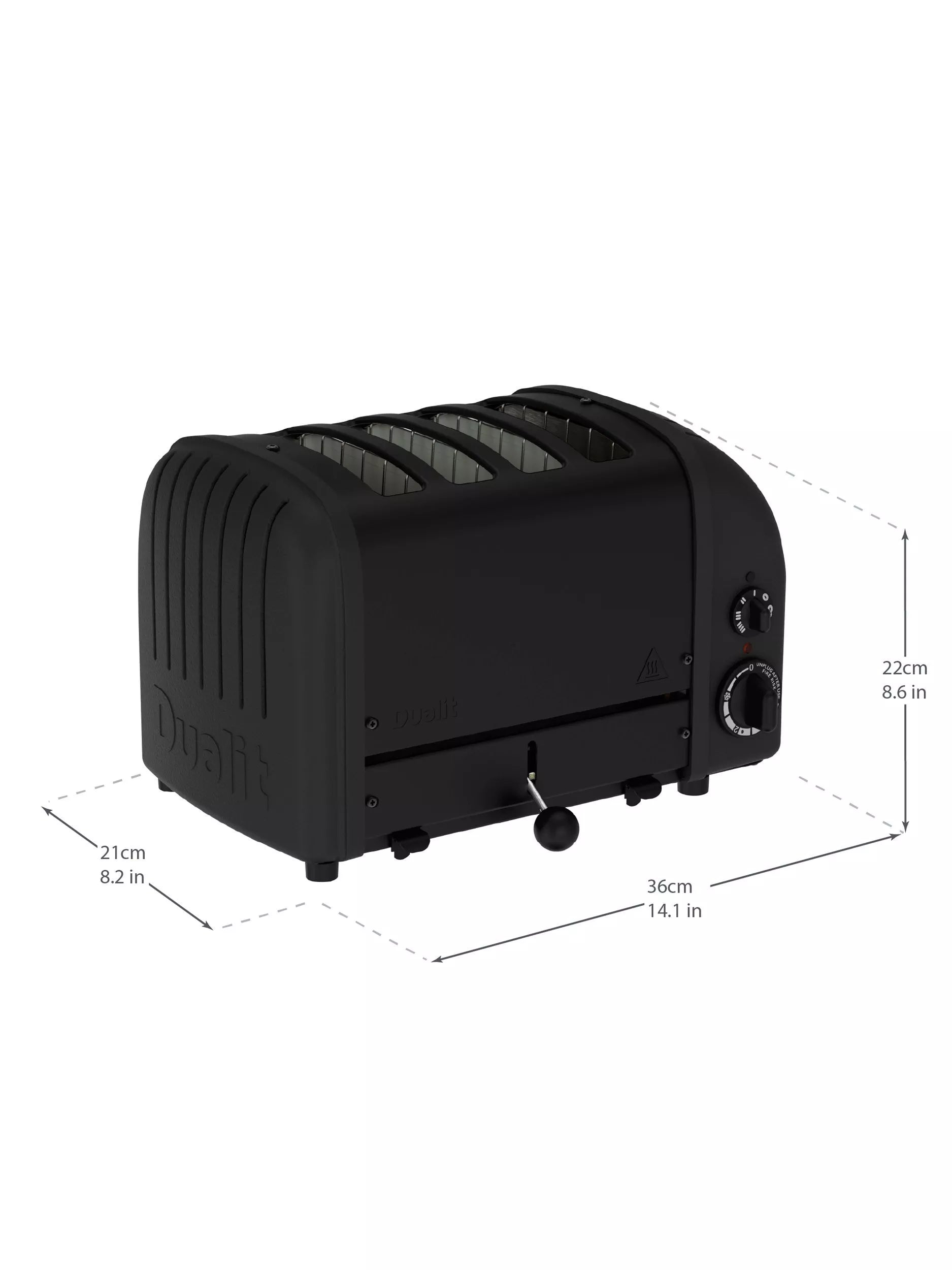 Dualit NewGen Stealth Black 4 slice toaster, UK version