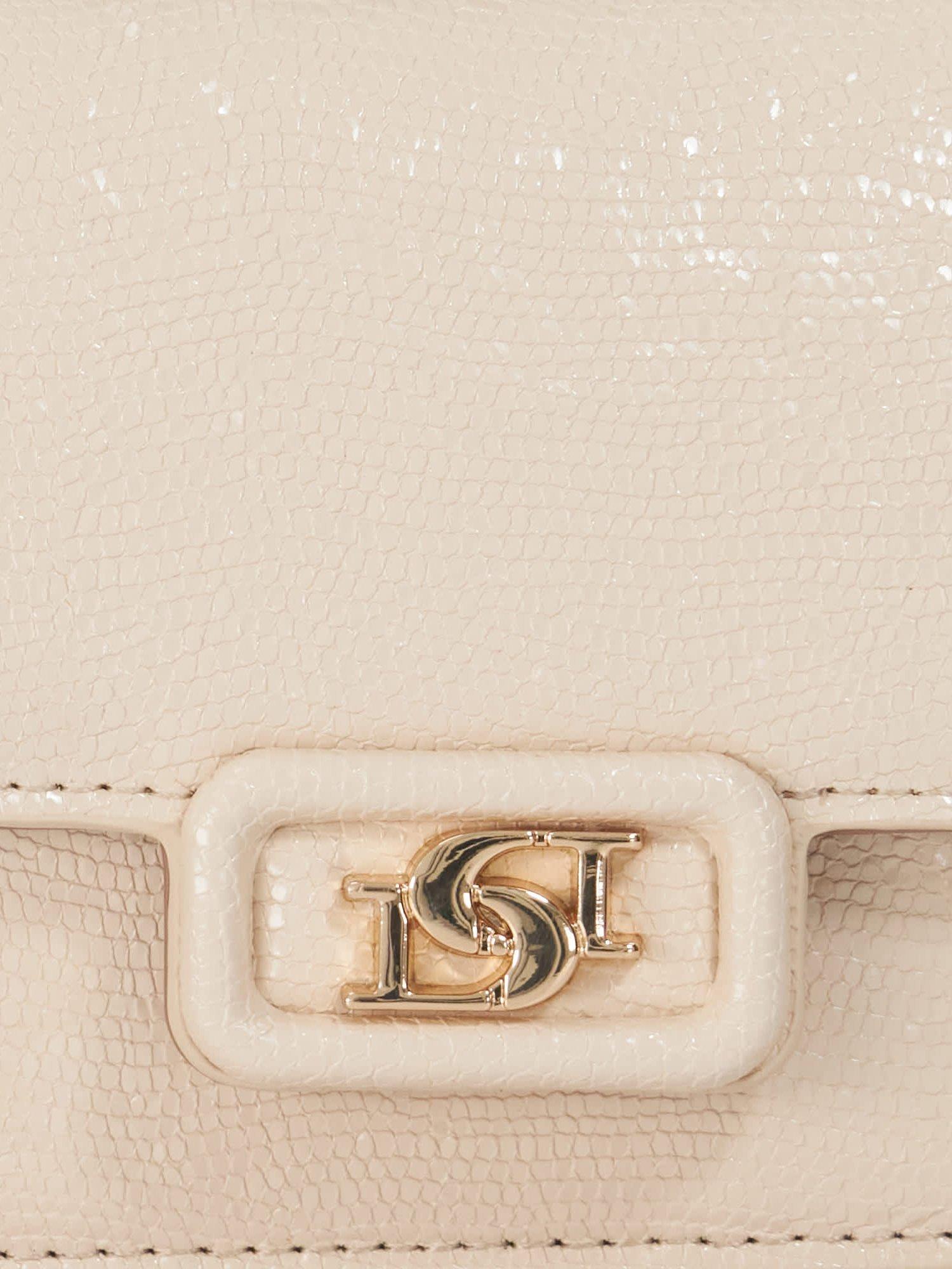Dune London reptile effect crossbody bag with gold hardware - British product