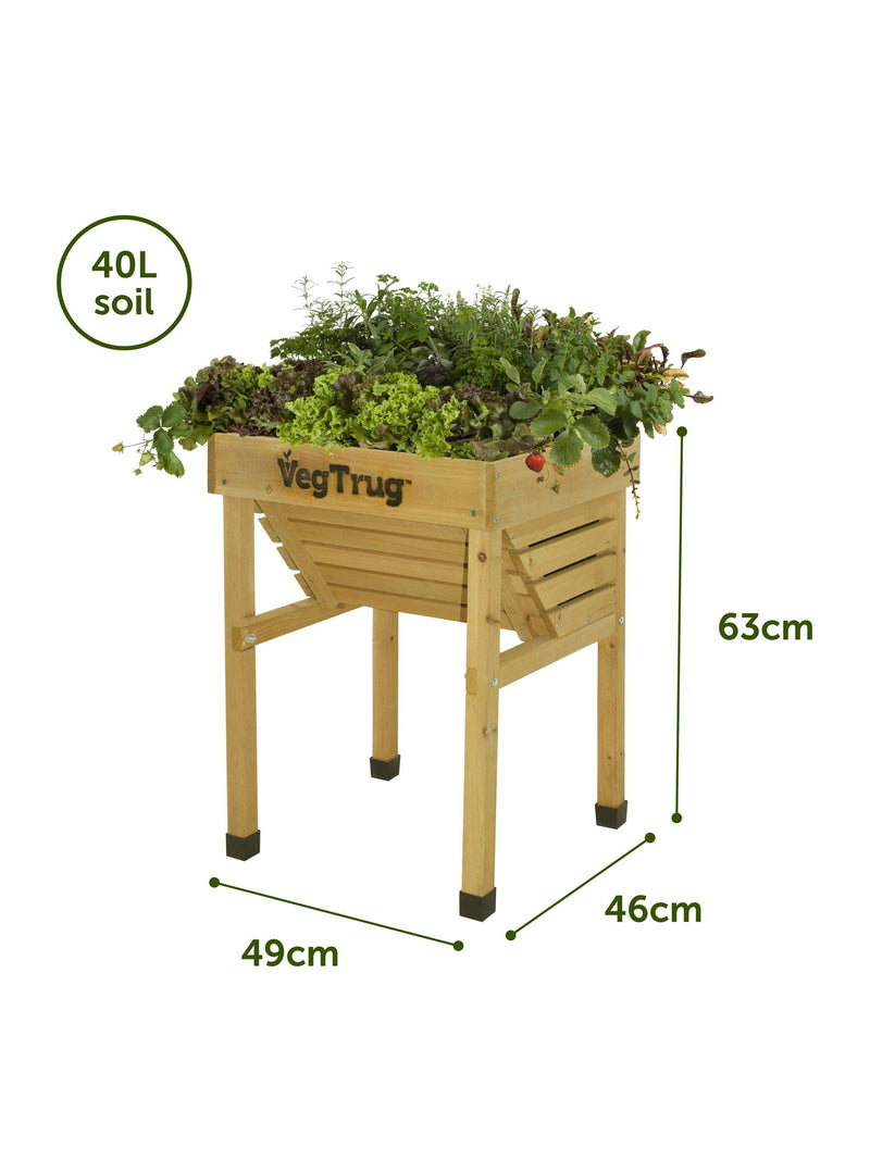 VegTrug kids outdoor natural planter 49cm, UK version