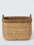 John Lewis natural bulrush storage basket with handles small, imported from the UK