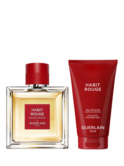 John Lewis Guerlain Habit Rouge Eau de Toilette Men's Fragrance Gift Set 100ml- Buy online at McGrocer