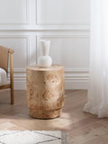 John Lewis Burl side table with unique veneer, imported from the UK