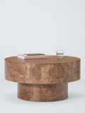 John Lewis round coffee table with burl veneer top, UK version