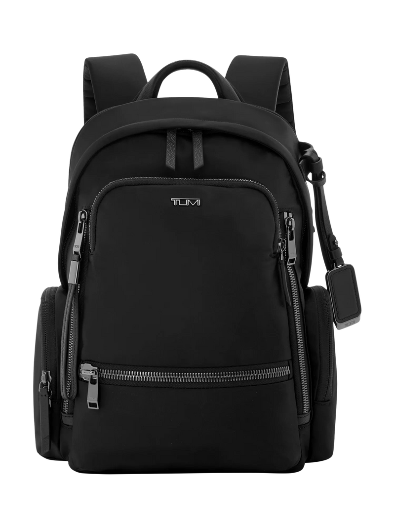 TUMI Celina medium backpack Black/Gunmetal, imported from the UK