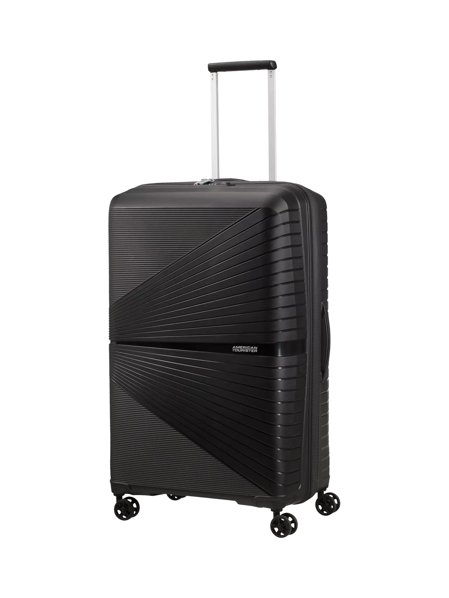 American Tourister Airconic 4-Wheel Spinner 77cm Large Suitcase, 101L, Onyx Black